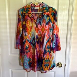 Women with control women’s size medium blouse long tail